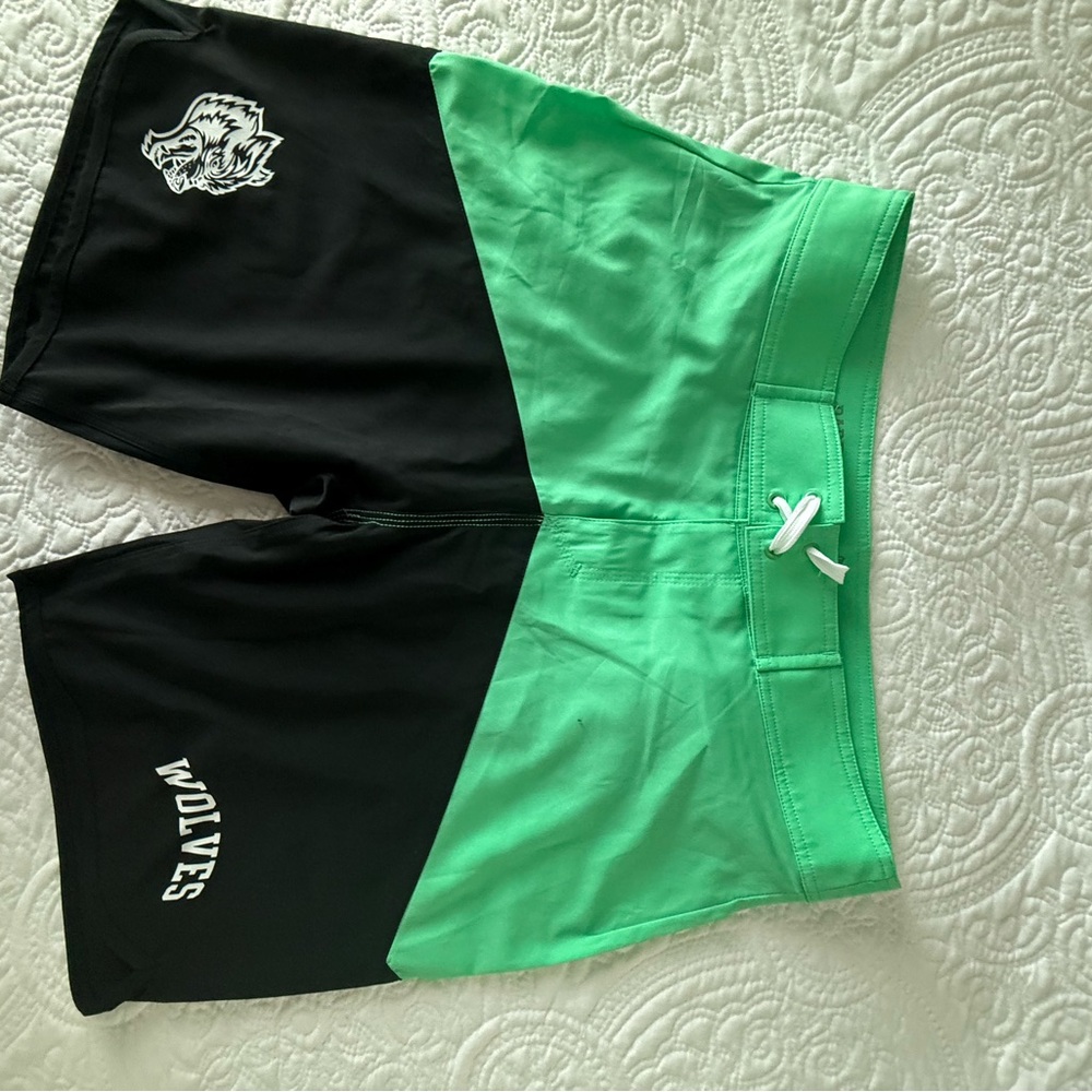 Darc Sport Two-Tone Black and Green Shorts